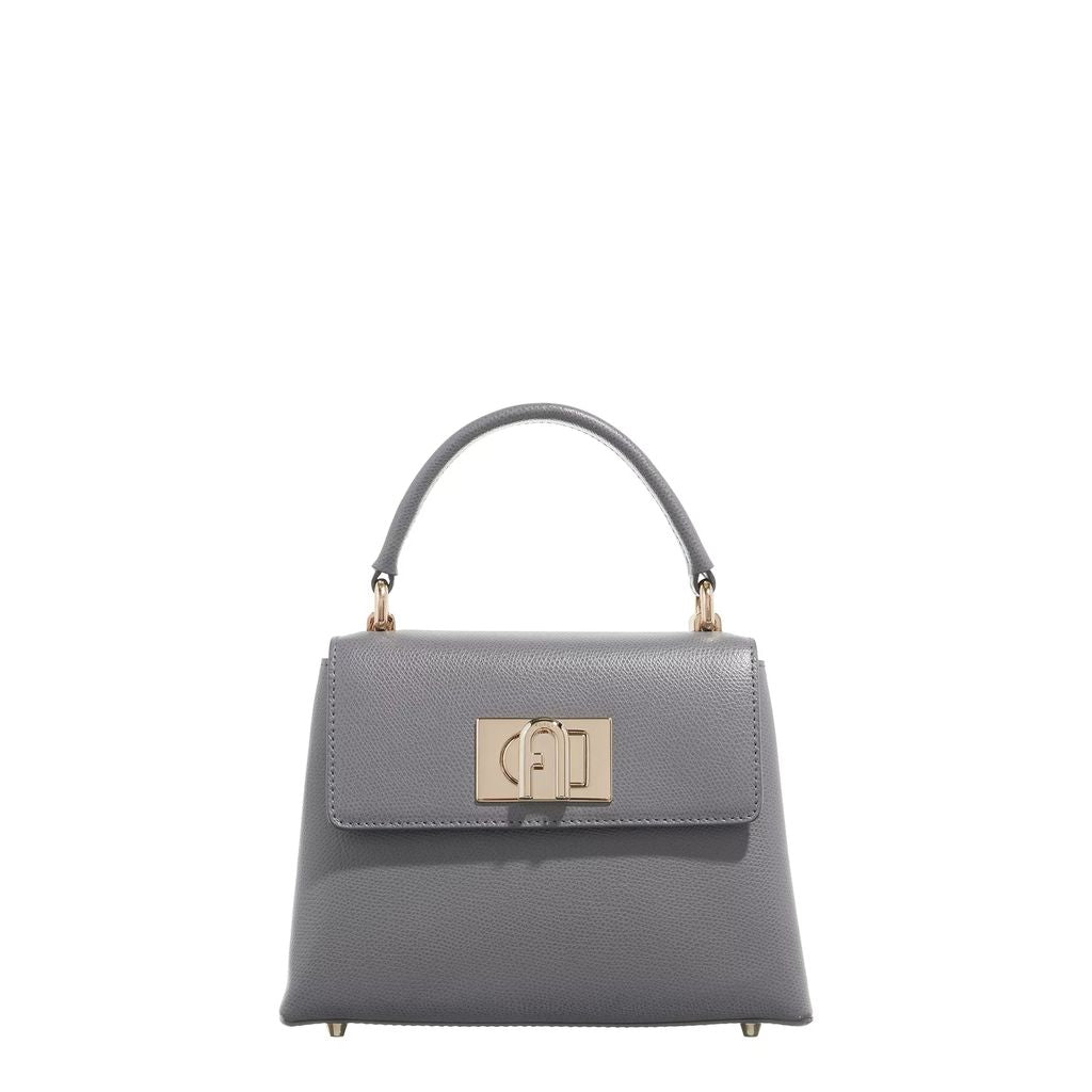 Furla -Sac à main femme en cuir Gris