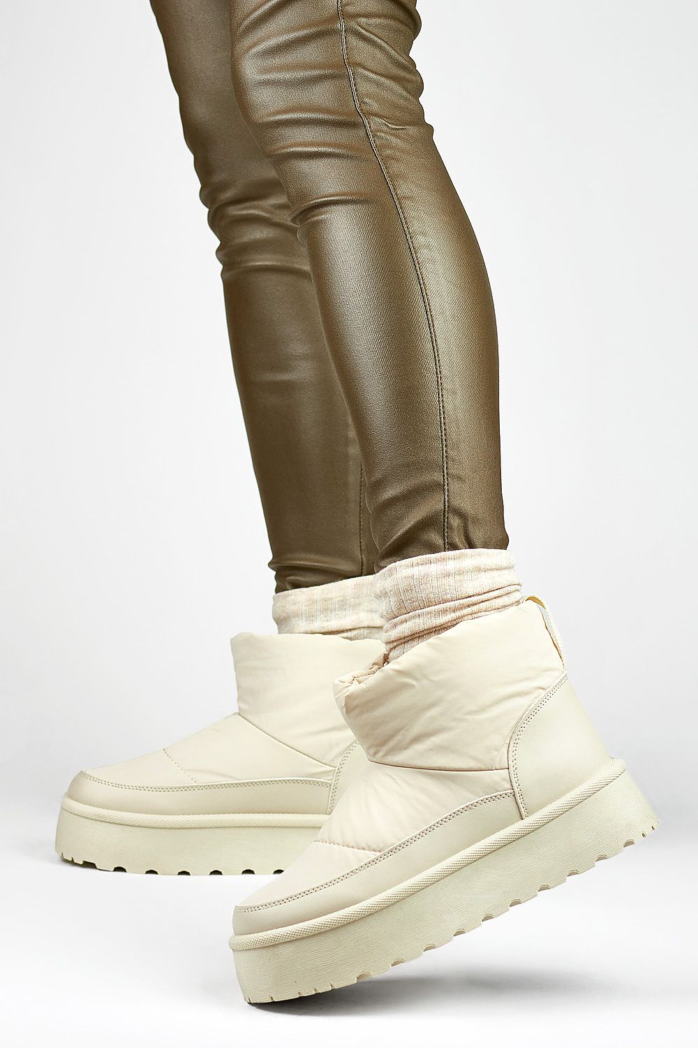 Bottes de neige beige