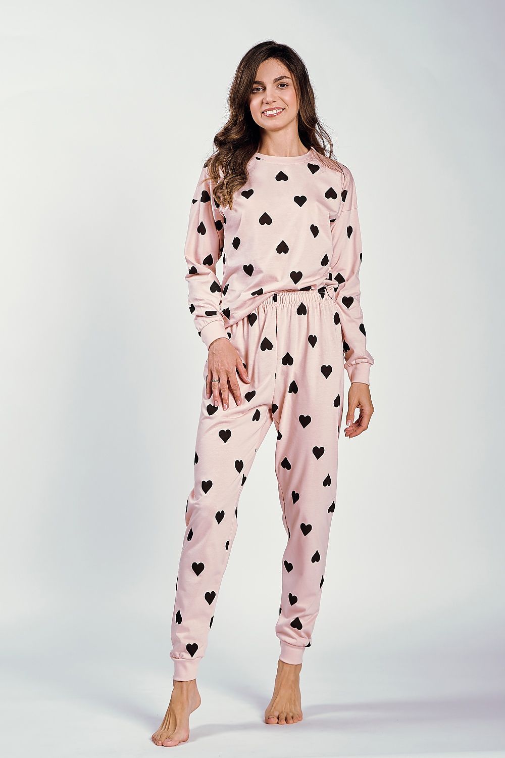 Ensemble Pyjama Rose Coeur